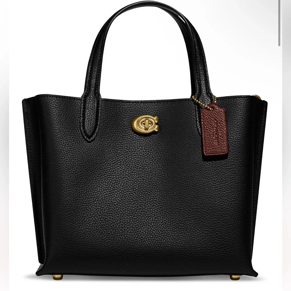 COACH willow tote RETAIL $300
Polished Pebble Leather with Convertible Straps - Picture 2 of 7